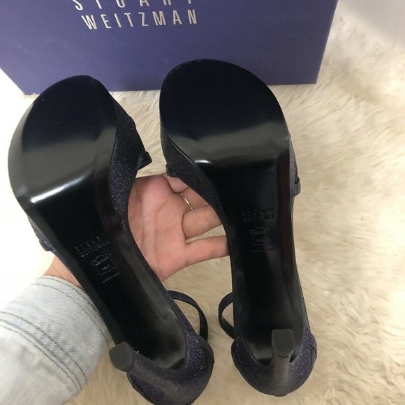 NIB Stuart Weitzman TIZYOU Platform Ankle Strap Nudistsong Heel Sandals 9.5 - Picture 5 of 7